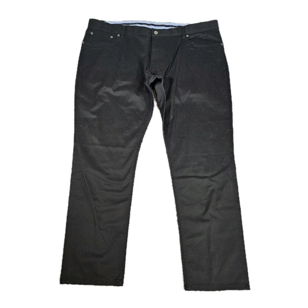 NWT Brooks Brothers Mens Pants Black 42x30 Advantage Chino Stretch Clark Fit - Picture 2 of 6